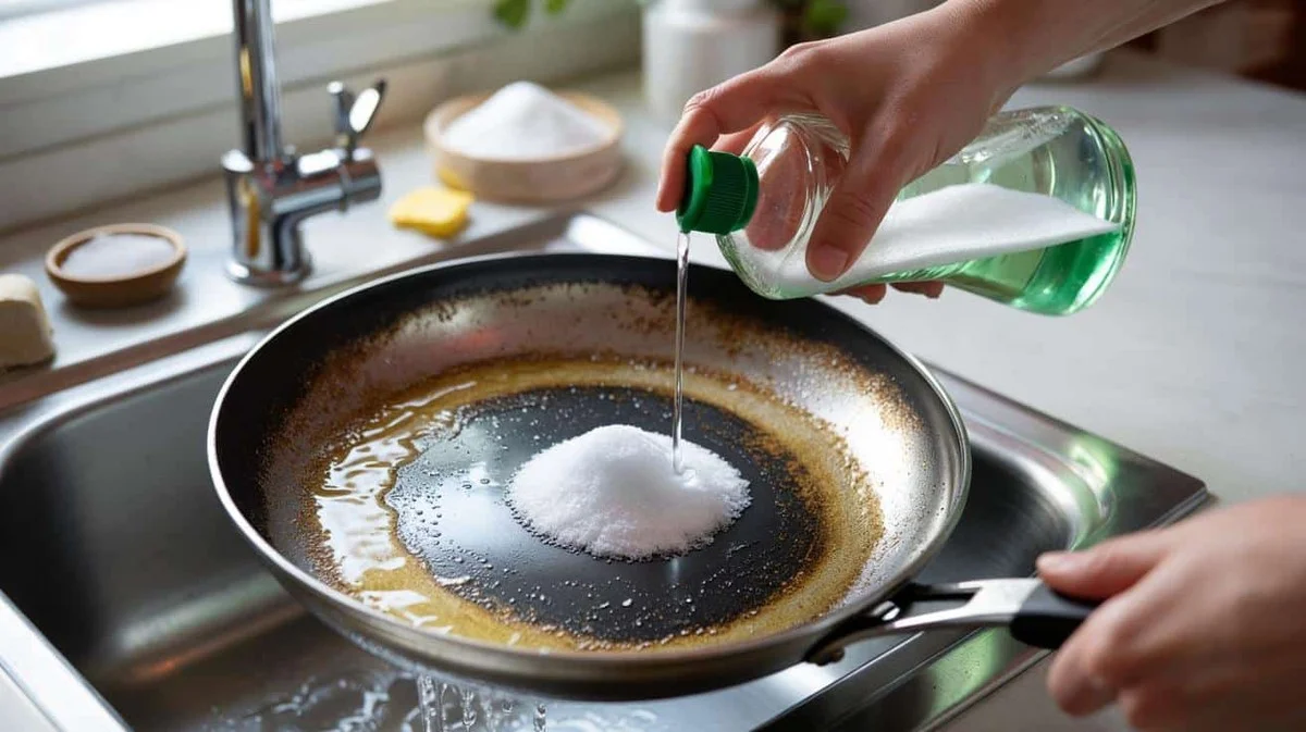 Zout op een spons: het geheim tegen hardnekkige aangebrand eten - image 1