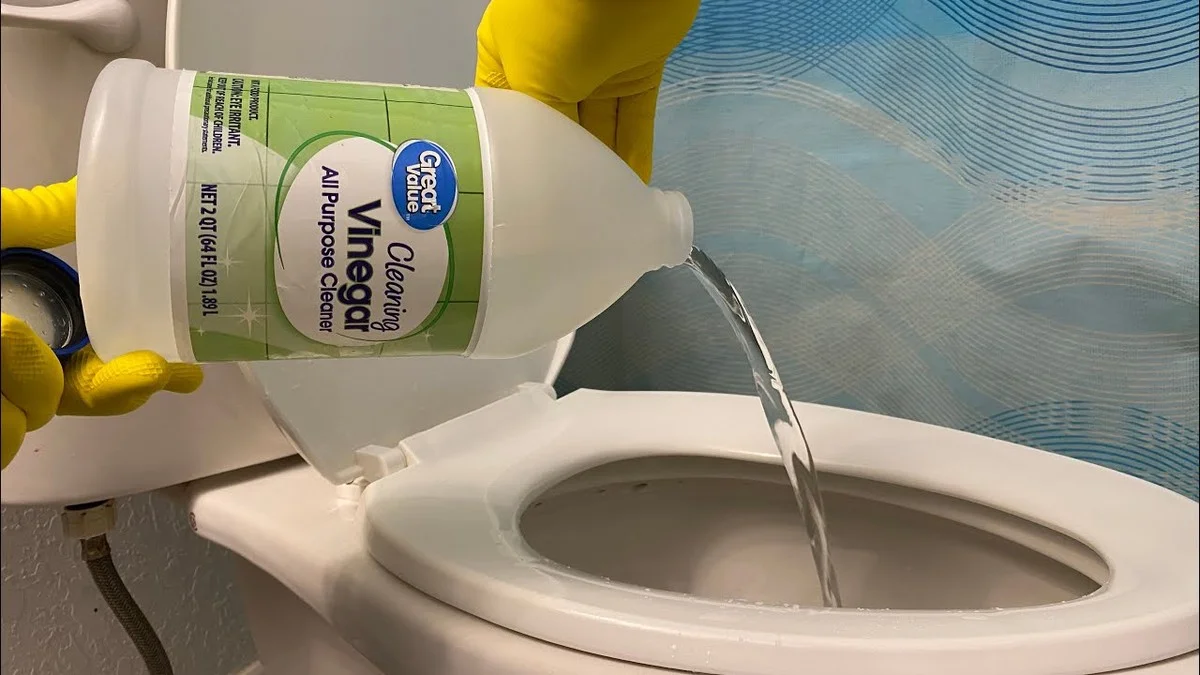 Vinegar in je toilet: de chemische reactie die kalk vernietigt