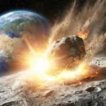 Maanimpact in 2032: scherf van 60 meter kan metershoge krater creëren